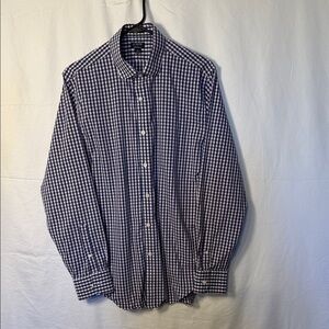 Classic Navy Checkered Men's Shirt